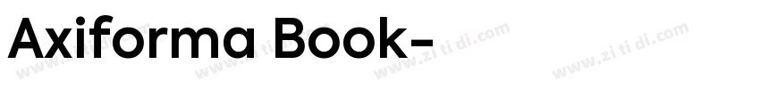 Axiforma Book字体转换